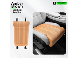 Almofada Universal para Assento de Carro HENTEN HOME Inclui Suporte para as Pernas, Respirável Marrom