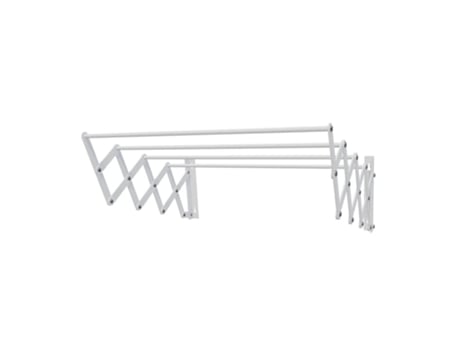 Well Home Varal Extensível De Parede Metálica 60cm X 3m Wellhome