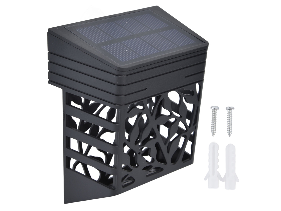 Luminárias Solares de Led para Exterior, Arandelas Solares para Parede Oca, Ideais para Jardim CHABERLU