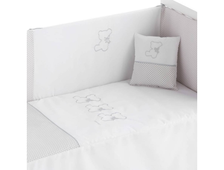 Edredão  3 Peças  Nuite Branco  70x140 cm