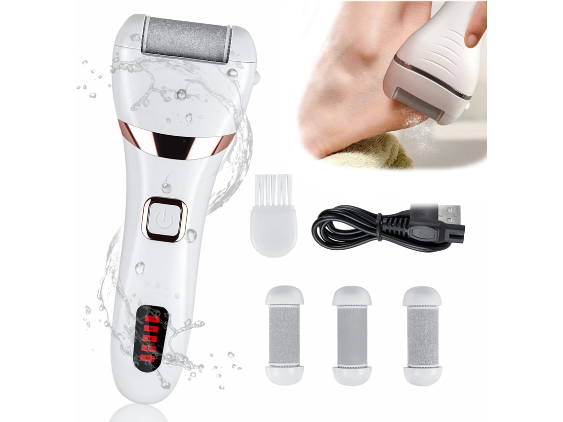 Lima elétrica para pés, lima para pés para pedicure, recarregável. -SLOWMOOSE
