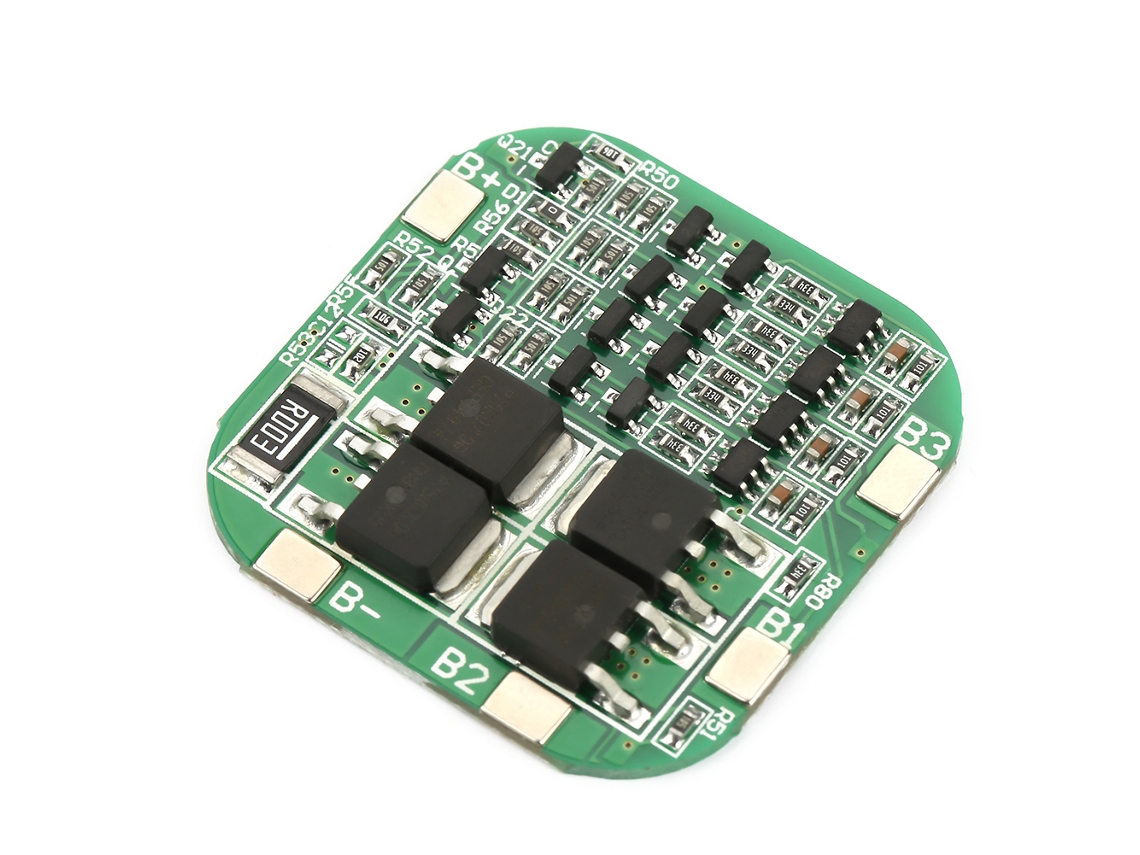 Placa de proteção de bateria de lítio 4S 16,8 V 20 A BMS PCB para células de íons de lítio