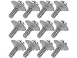 Conjunto De 40 Parafusos E Arruelas M5 Em Aço Inoxidável Silicone, Resistentes A Altas Temperaturas, Para Tampas De