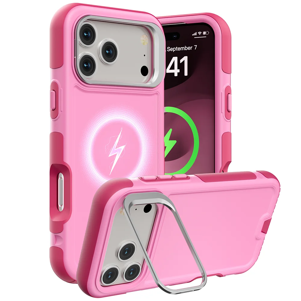 (rosa, Iphone Air) Capa Para Lente Resistente A Impactos Com Anel De Metal Para Encaixe, Compatível Com Carregamento Magnético Magsafe.