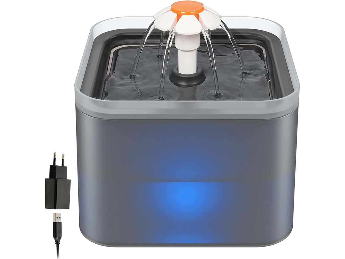 Dispensador Automático De Água, Capacidade 2 L, Silencioso, Sistema Filtrante, Acabamento Cinza, Para Uso Doméstico E Hidratação Diária
