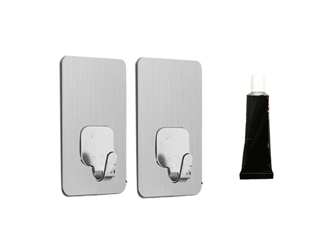 Gancho de parede sem furadeira em aço inox para quadros S/MARCA