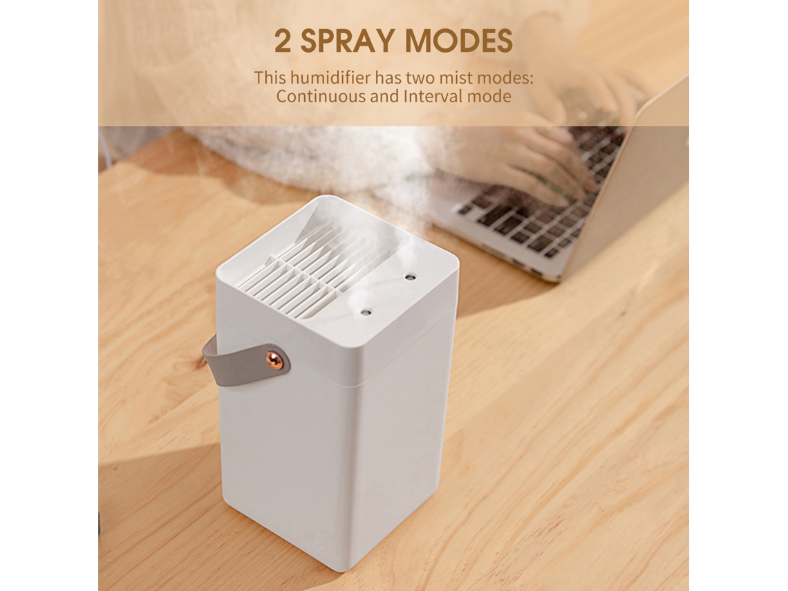 Umidificador Laxiscreed De 3l Com Recarga Superior Via Usb E Bicos Duplos