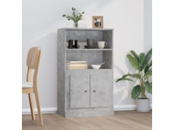 Vidaxl Armário Alto Derivados Madeira 60x35,5x103,5 Cm Cinza Cimento