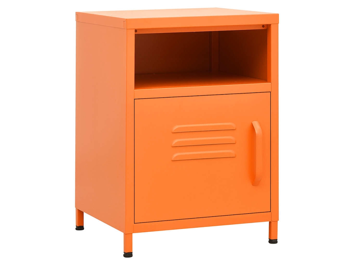 Nightstand, Nightstands Vidaxl Laranja Aço (n/a)