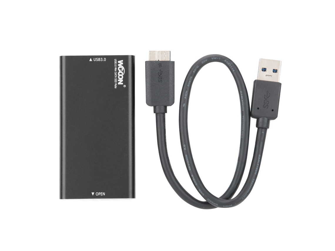 Enclosure De Disco Rígido (micro Usb3.0 Para Msata Ssd Portátil)