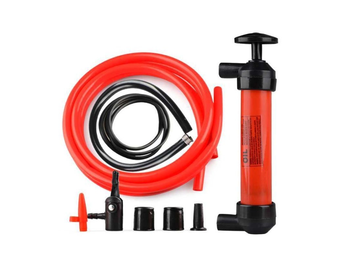 Rebe-bomba De Sifón Para Transferir O Inflar Aceite Gasolina Diésel Bicicleta Colchón Rojo