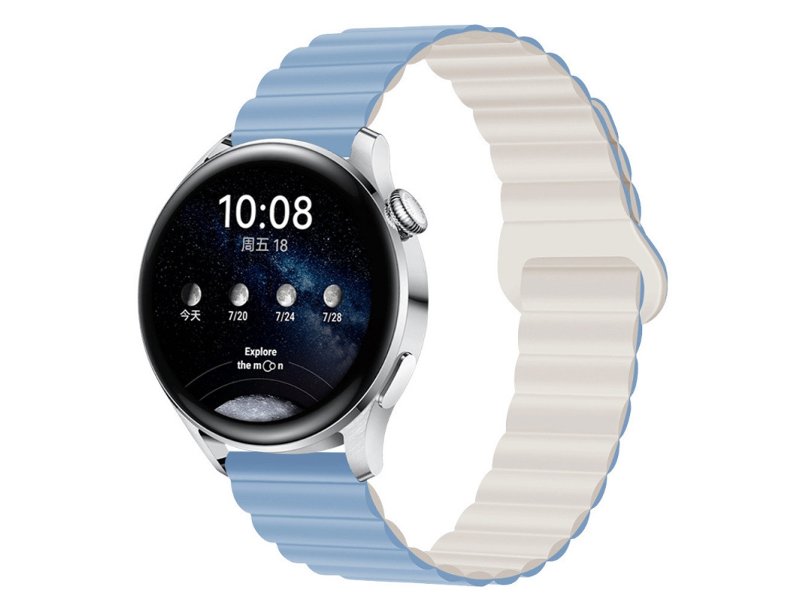 Bracelete Para Garmin Vívomove Hr/3/style/luxe/sport/trend (20mm) Luz Azul-estrela Cuich