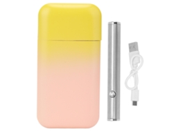 Estojo de cigarro gradiente multifuncional, carregador USB e isqueiro para homens e mulheres.