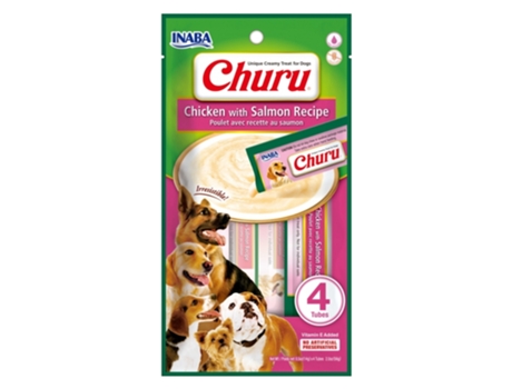 CHURU Dog Receta de Pollo Con Salmón 12X4X14 Gr