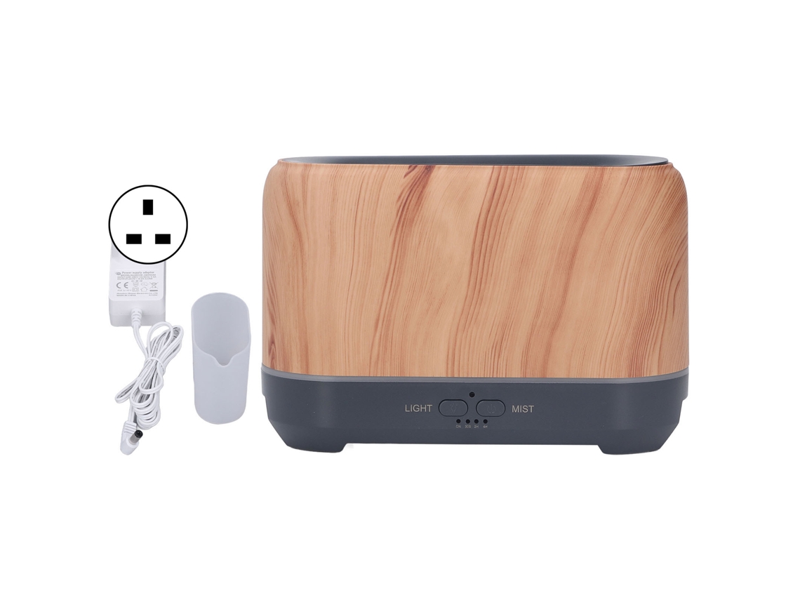 Umidificador de Chamas 200ml Super Silencioso com Luz Led Difusor de Óleos Essenciais Uk Plug