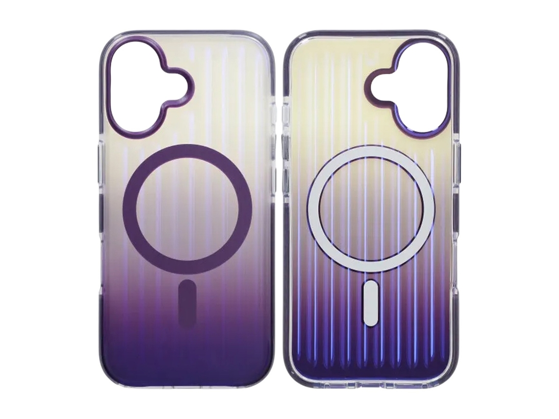 Capa Magsafe Ondulada Para Iphone 17 - Roxo Escuro