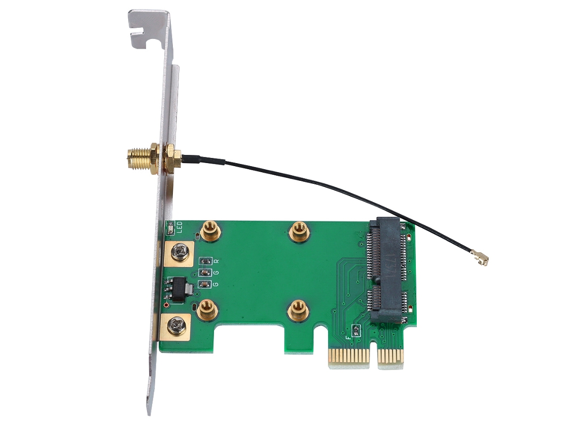 Aetheria tarjeta Riser Mini Pci e para Pci e Adaptador Expandido Externo Placa de Rede