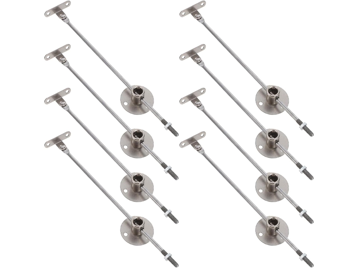 Conjunto De 8 Hastes Ferro Para Porta Basculante - Dobradiças Com