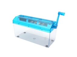 Triturador de Papel Manual de Plástico Transparente A4 para Escritório BRILVIBERA ( Azul)
