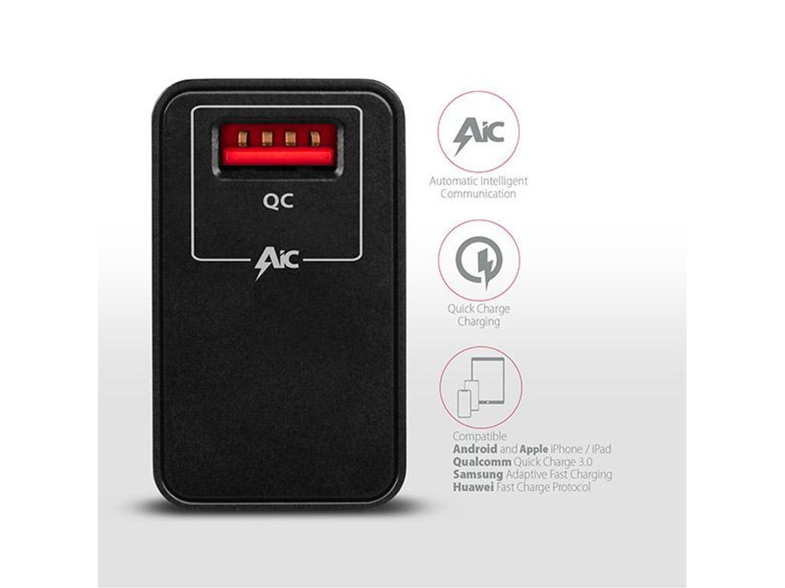 Axagon Acu-Qc19 Carregador de Dispositivos Móveis Preto Interior