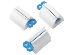 3 Peças Extrator De Pasta De Dentes Com Base Giratória Para Acessórios De Banheiro Abs 5.2x3.8x3.8cm