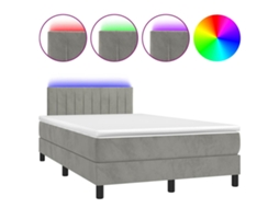 Box Spring Bed, Box Spring Beds Vidaxl Cinzeto Veludo (120 X 190 Cm)