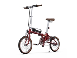Ot02 Bicicleta Elétrica Motor 250w Bateria 36v5.2ah Rodas 16 Dobrável Vermelho Onesport