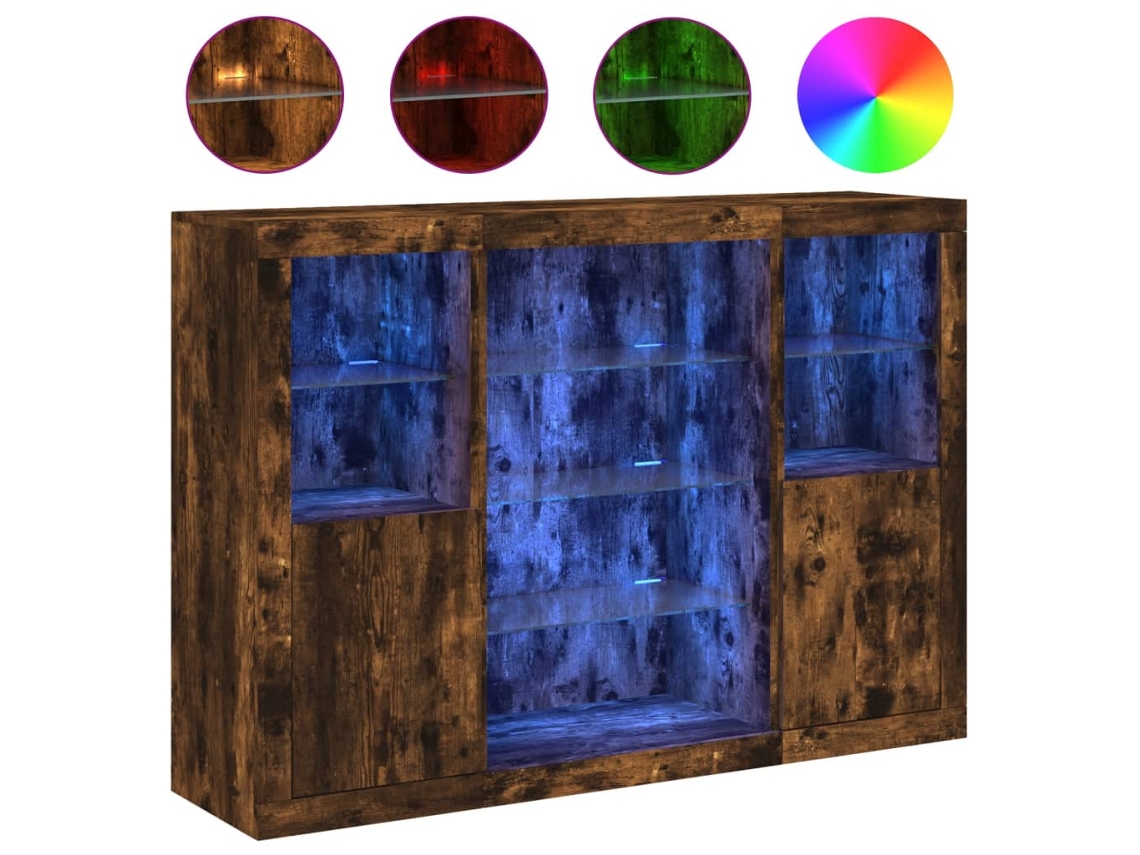 Sideboard, Sideboards Vidaxl Marrom Madeira Processada (n/a)