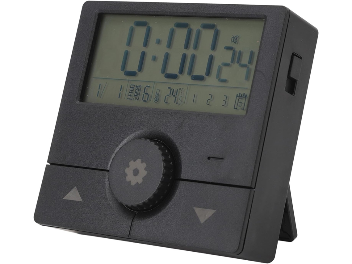 Relógio Eletrônico Led, Com Hora, Data, Dia Da Semana, Temperatura E Despertador. Relógio Digital Co Gokoco