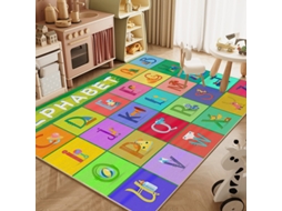 Tapete Para Brincar Chrui - Macio Para Berçário, Sala De Jogos E Quarto - 50*80cm - Cartas