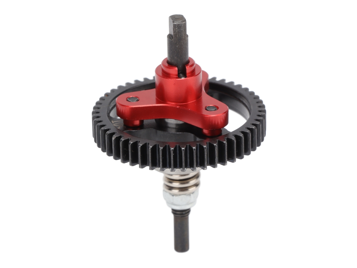 Engrenagem Diferencial Com Embreagem Deslizante 50t Para Carro Rc Traxxas Slash 2wd 1/10 Aço Vermelho