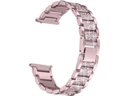 Pulseira De Metal Rosa Para Relógio, Compatível Com Fitbit Blaze.