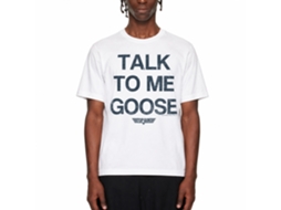 Rockinstone Top Gun Movie Talk Goose White Adult T-shirt Size:m