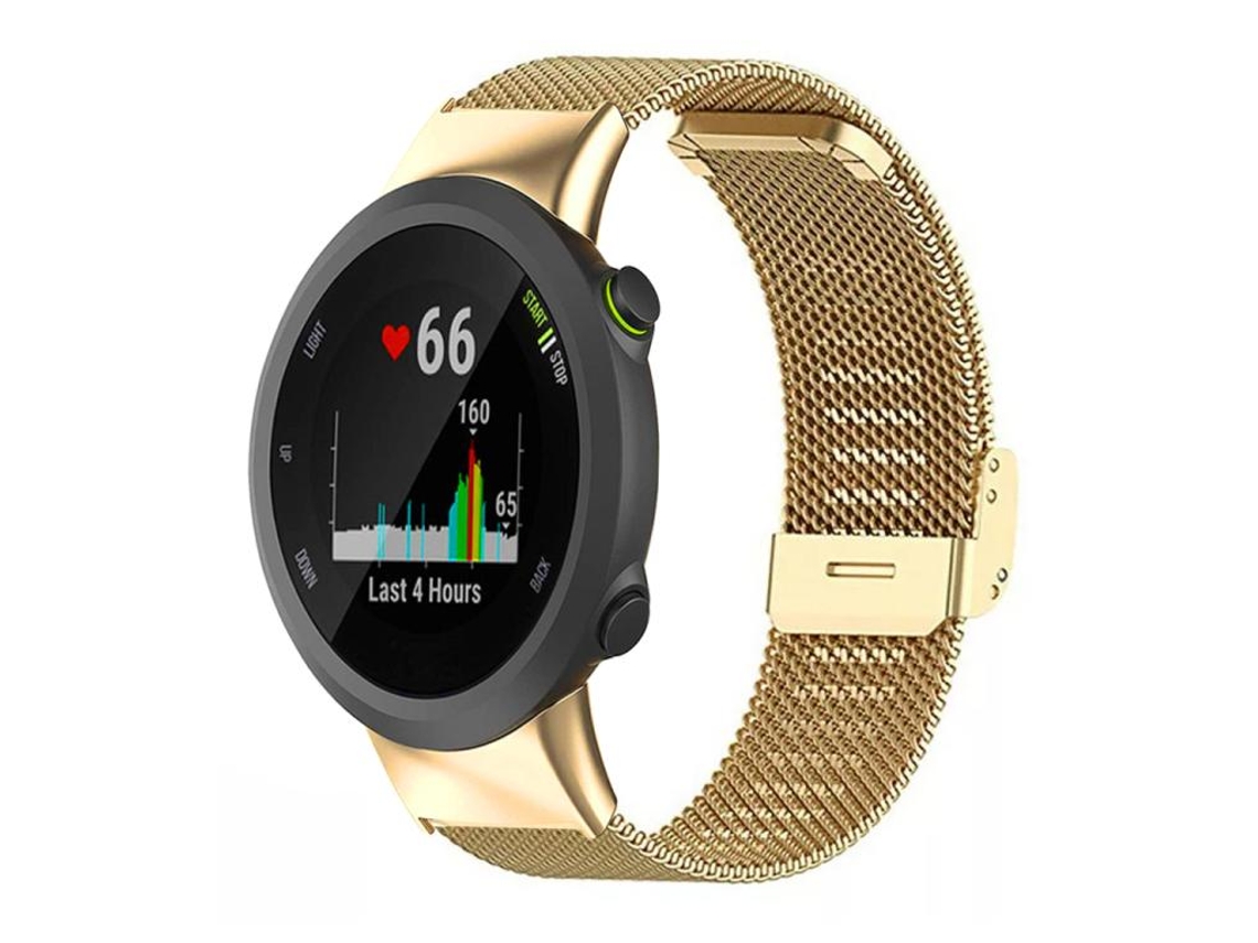 Bracelete para Garmin XIAOMOYU Forerunner 45 / 45s / Swim 2 Metal Milanês Dourada (18mm)