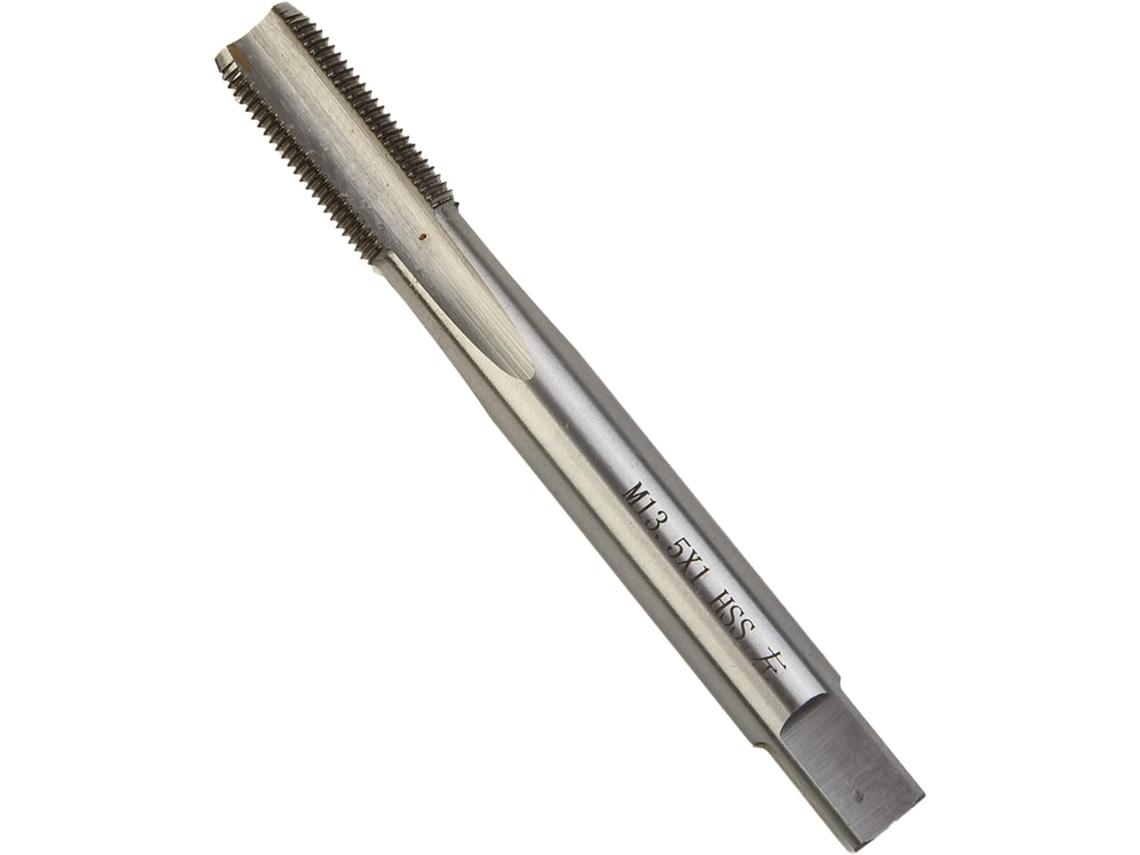 Macho De Rosca Esquerda Hss M13, 5x 1, 0mm Para Usinagem De Aço Alta Qualidade, Acabamento Polido Liso, Cor Prata