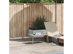 Vidaxl Mesa De Centro De Jardim Retangular 80x40x37cm Vime Pe Bege