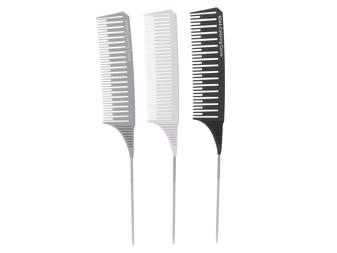 2026 3 Peças Peine de Parto Profesional Fiável Brilho Redondo Compacto Duradouro Ferramentas de Cabelo para Barbearias Conjunto 4