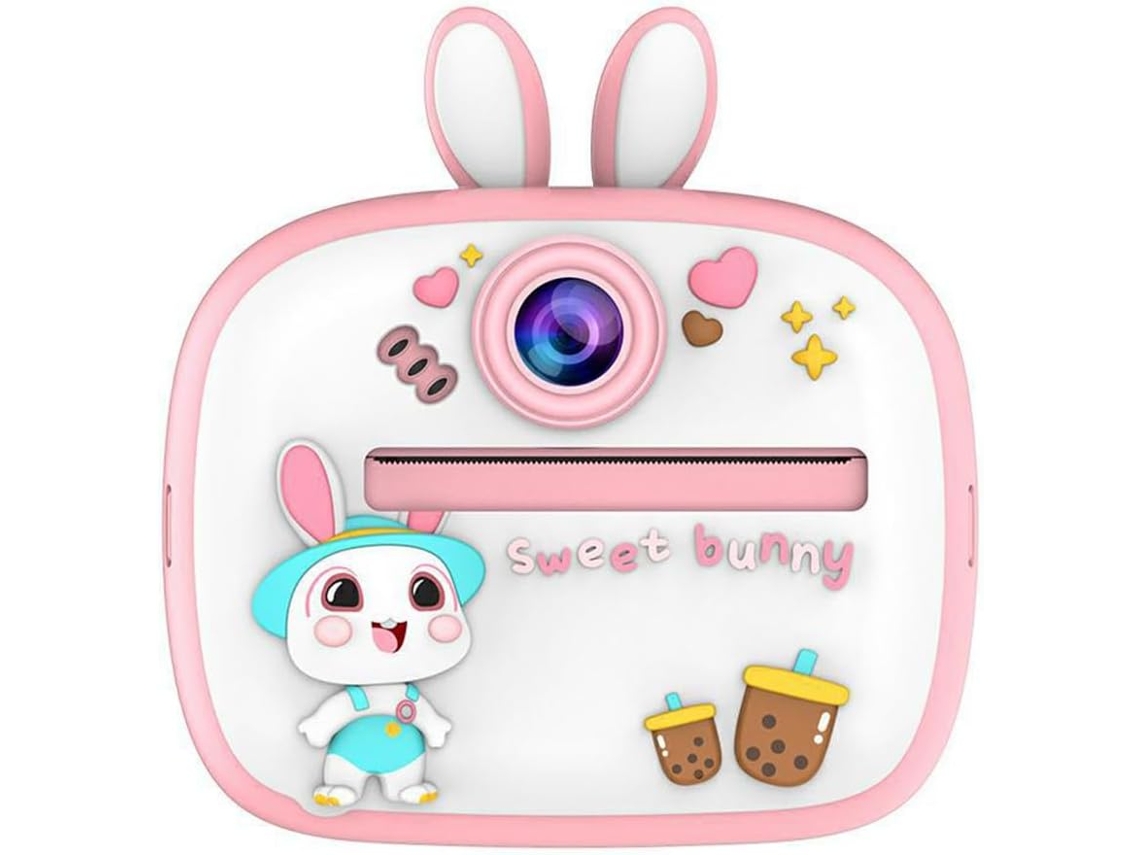 Câmera Digital Infantil, Impressão Instantânea Para Crianças, Câmera