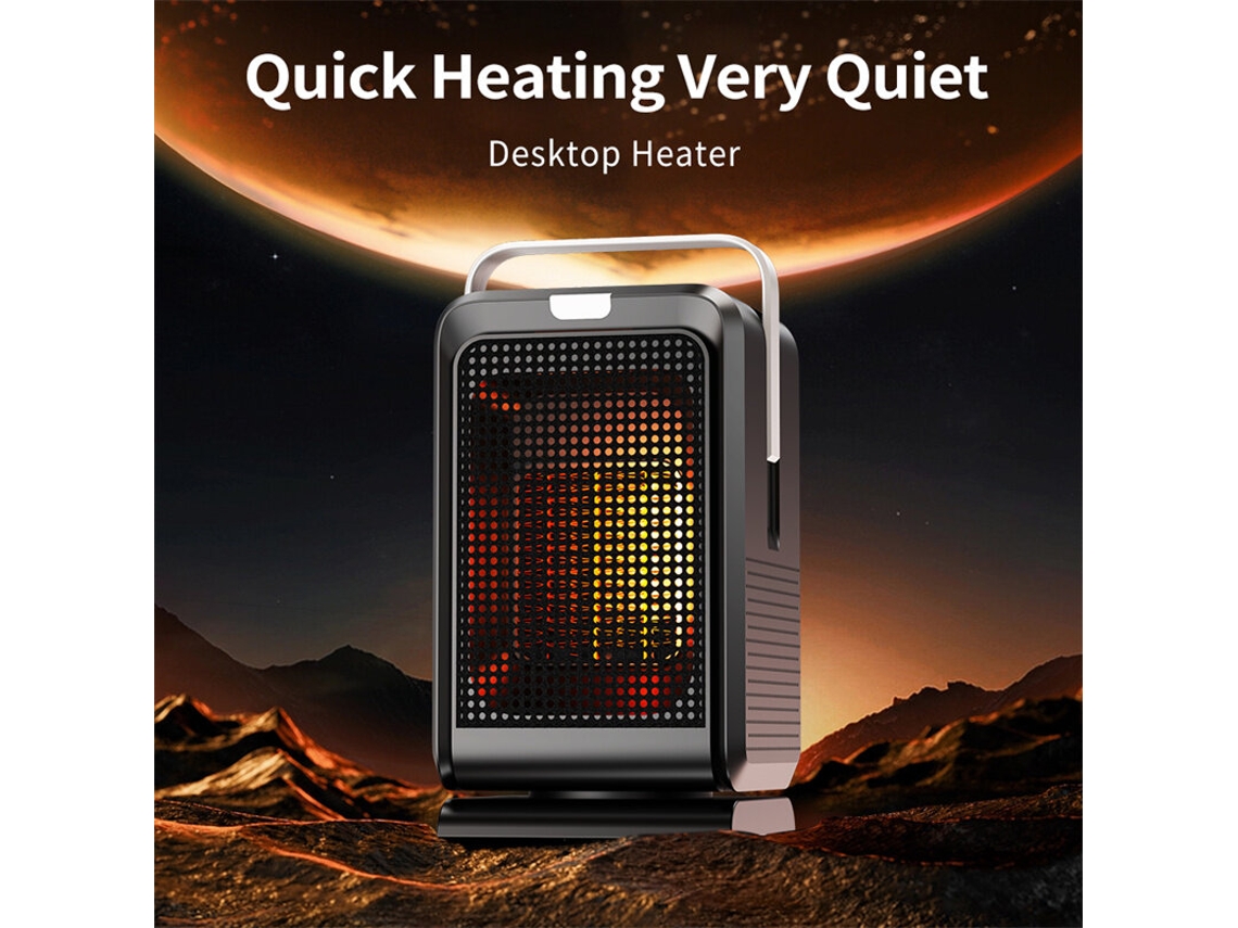 Aquecedor Elétrico Portátil De Mesa Com Controlo Remoto, 4 Modos, Poupança De Energia, 1000 W, Mini Aquecedor Rápido Ptc, Aquecedor Doméstico De Cerâm
