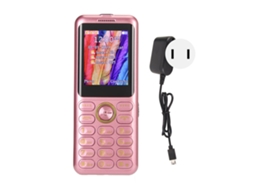 Aetheria telefone Básico 2g para Idosos com Botões Grandes 3sim 3 Standby Bateria 2500mah Rosa