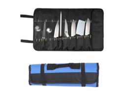 Mochila Enrolável De Ferramentas Portátil De Lona Impermeável Multifuncional Para Organização De Ferramentas De Carpintaria Azul