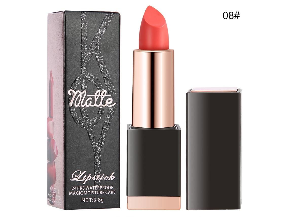 Batom Hidratante Profundo Kaqiya, Brilho Labial de Longa Duração, Maquiagem Cosmética (08)