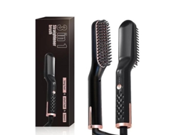 Ptc Aquecimento Alisador De Cabelo Escova Pente Cuidados Pessoais Suave Estilo Masculino Antiestático Fofo Pente De Barba Reta Jinyubo Store