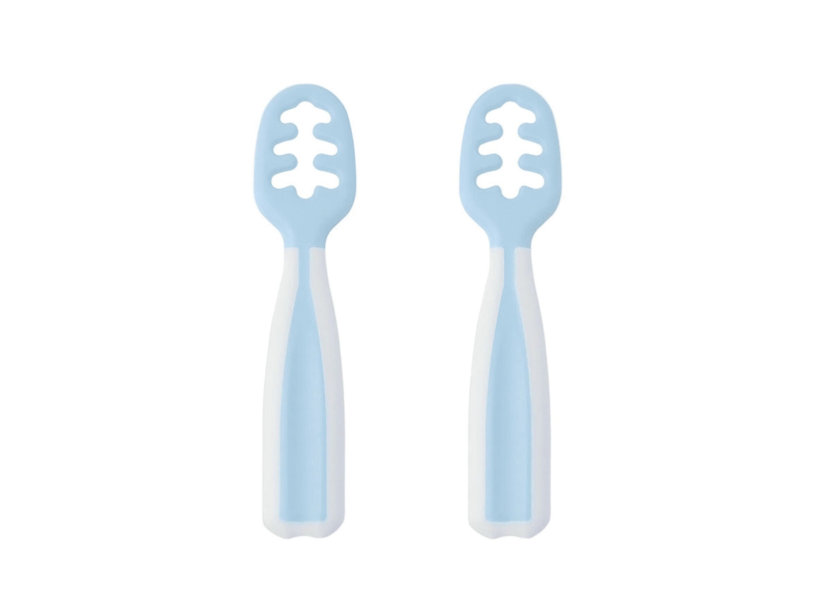 2 Pré Colheres para Bebé Azul KIOKIDS