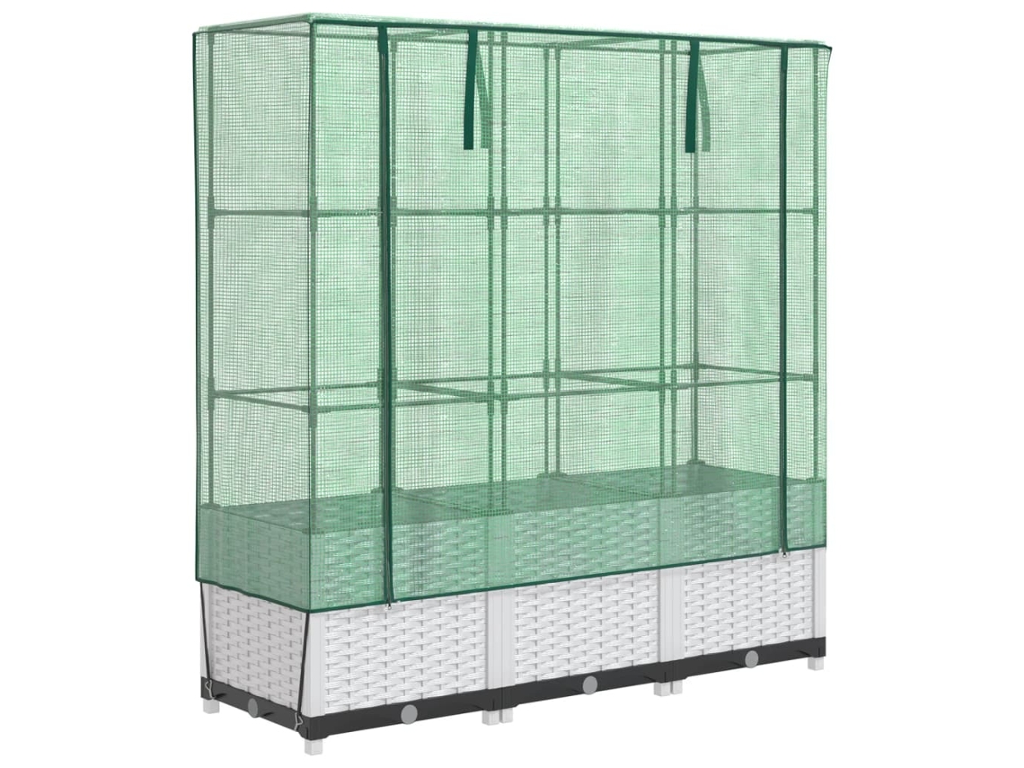 Raised Bed, Raised Beds Vidaxl Branco Polipropileno (120 X 40 X 138 Cm)