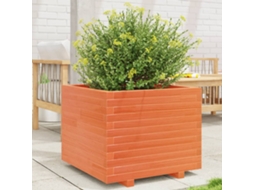 Vidaxl Vaso/floreira De Jardim 60x60x49,5cm Pinho Maciço Castanho Mel