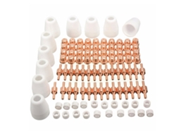 Kit De 100 Peças Consumíveis Para Corte Plasma Ar Bicos Eletrodos Copo Protetor Anéis Para Soplete Pt-31 L-g-40