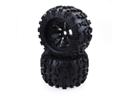 Jantes e Pneus para Carros Rc Monster 1/8, Compatíveis com Redcat, Rovan, Hpi, Savage Xl, Gt, Flux, Hsp e Zd Racing. MDUG