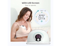 Mali bomba de Leite Portátil Elétrica Sem Mãos 4 Modos 9 Níveis de Sucção 180ml Silicone 24mm