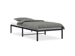 Bed Frame, Bed Frames Vidaxl Preto Aço (90 X 200 Cm)